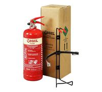 Vigil 2 Litre Foam Fire Extinguisher - Suitable for Class A & B Fires | Small Foam Fire Extinguisher for Home, Garage, Kitchen & Workshop, 8A 55B Rating, BS EN3, Bracket Included, 5 Year Warranty