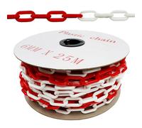 Vigil 25 Metre Plastic Barrier Chain - Red & White