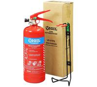 Vigil 2Kg Abc Dry Powder Fire Extinguisher For Vehicle, Garage & Electrical Fires - 5 Year Warranty