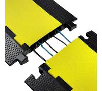 Vigil 5 Channel External Cable Guards - 900 x 500 x 50mm | Floor Cable Protector, Wire Cover, Cable Management Solution, Cable Channel to Protect Wires & Prevent Trips