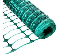 Vigil 50 Metre Roll Barrier Fencing - Green | Flexible, Durable and Weatherproof Mesh Plastic