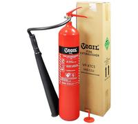 Vigil 5Kg Class B Co2 Fire Extinguisher For Electrical & Flammable Liquid Fires - 5 Year Warranty