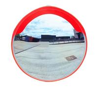 Vigil 600mm Driveway Mirror - Convex Mirror with Anti-Glare Hood | Road Mirror for Safety, Post Mount
