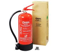 Vigil 6L Class A Water Fire Extinguisher With Additive For Offices, Schools & More - 5 Year Warranty