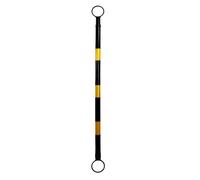 Vigil Adjustable Telescopic Cone Bar Barrier - Yellow & Black - 1.2 Metres