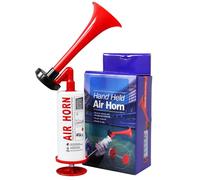 Vigil Air Horn Handheld with Metal Pump Action - Easy to Use Air Horns Ideal for Events & Emergency Use - Airhorn Loud 130dB for Safety Alerts - Blow Horn with Eco-Friendly Design