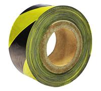 Vigil Barrier Tape (Non-Adhesive Roll) - Yellow & Black - 500M X 70mm