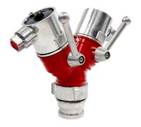 Vigil Dividing Breeching 2-Way Lever Controlled - Male Inlet With 2 X Female Outlet