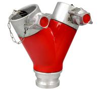 Vigil Dividing Breeching 2-Way - Male Inlet With 2 X Female Outlet (Without Shut Off)