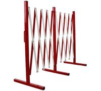 Vigil Extending Barrier - 5 Metre Lightweight Concertina Style - Red & White