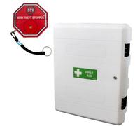 Vigil External First Aid Cabinet With Alarm - White - Lockable