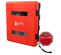 Vigil Fire Extinguisher Cabinet - Double With Alarm - Floor/wall Mountable