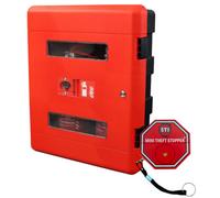 Vigil Fire Extinguisher Cabinet - Double With Lock & Alarm - Floor/wall Mountable