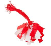 Vigil Hazard Warning Bunting - Red/White Pendant Barrier Marker - 26 Metres