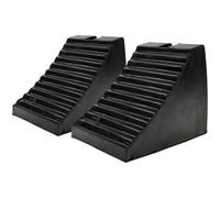 Vigil Hgv Rubber Wheel Chock (Pair) - Dvsa Accepted - 240mm X 195mm X 165mm