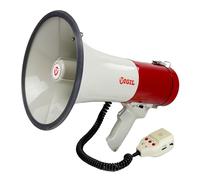 Vigil Megaphone with USB, SD & Aux Audio Playback - Volume Control and Strap - Up to 1500m Range - Indoor/Outdoor Use - Ideal For Large Events and Emergency Use