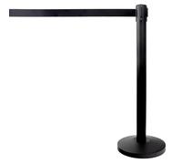 Vigil Retractable Barrier Post - Black - 3 Metre Belt