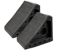 Vigil Rubber Wheel Chock (Pack of 2) - Suitable for Car/Caravan - 100mm x 150mm x 200mm