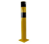 Vigil Safety Bollard For Impact Protection - 1000 X 159mm - Steel Construction - Fixings Included