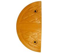 Vigil Speed Bump End Cap - 10mph - Yellow Section with Fixing Bolts