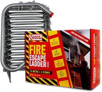 Vigil Three-Storey Fire Escape Ladder - 7.5M Emergency Safety Portable Steel Ladder