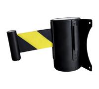 Vigil Wall Mounted Retractable Barrier - Yellow/Black - 5 Metre Belt
