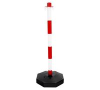Vigil Warning Post & Base - Red & White - Pack of 1