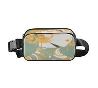 Vigilant Beauty Light Green Fashion Fanny Waist Pack for Men Women Multipurpose Crossbody Sling Bag with Adjustable Strap for Travel Running Hiking, Vigilant Beauty Light Green, 1 size, Vigilant