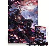 Vigilant Japanese Samurai Jigsaw Puzzle for Adults 1000 Pieces Mind Exercise Pleasant Leisure Exact Cut Birthday Present (50x75cm)