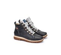 Vigo Lace-Up Leather Ankle Boots Dark Blue
