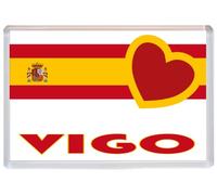 Vigo - Love Spain/Spanish Flag Towns & Cities - 96 x 67mm Jumbo Fridge Magnet