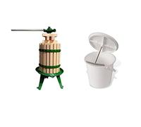 Vigo Presses 6 Litre Cider Press and Pulpmaster Apple Scratter Combo - Complete Juicing and Cider Making Setup