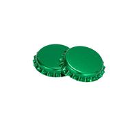 Vigo Presses Bottle Caps - 26mm Crown Caps Will Fit Almost All Beer Bottles - Suitable for All Homebrewing Applications - (Green, 1000)
