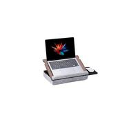 Vigo Wood Laptop Tray - Ergonomic Design with Cushioned Bottom and Mousepad Drawer - Adjustable Height for Comfortable Work Anywhere - Ideal for Home