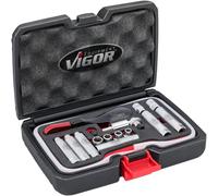 VIGOR Brake Bleeder Complete Set V7471/17 17-Piece 7-12 mm