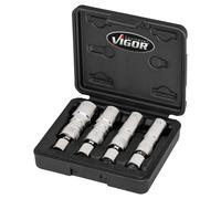 VIGOR V7002/4 Socket Set, spark plug