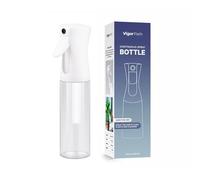 VIGOR PATH Continuous Mist Spray Bottle - Fine Mist Sprayer for Hair, Plants, Cleaning & Beauty - Refillable & Reusable Water Spray Bottle (Clear, 10oz)