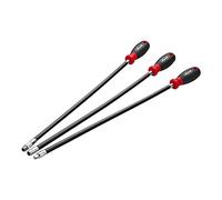 Vigor Screwdriver Set, Extra Long 500mm, Universal 6.3 mm (1/4 inch) Bit Holder, Zylinderkopf