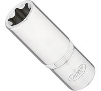 ViGOR T-Socket Long 1/2 Inch V7014-24 (12.5 mm) Square Drive, E-Profile, Spanner Width E24, 77 mm Length