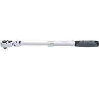 Vigor Telescopic Reversible Ratchet Handle V6612N, 1/2 Inch Square, Extendable from 350-490 mm, 180 Degree Swivel Head, 4 Degree Operating Angle