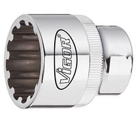 Vigor V1992 Multi-Profile Socket Wrench Bit, 14 mm, 1/2"