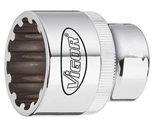 Vigor V1994 Multi-Profile Socket Wrench Bit, 16 mm, 1/2"