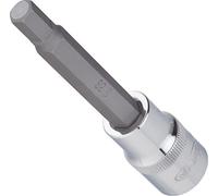 Vigor V2076 Hexagon Socket Screwdriver Bit, 10 mm, L 100 mm, 1/2" | Drive 1/2 inch (12.5 mm) square hollow, output hexagon socket profile, SW 10 mm, length l2 100 mm, 109 g