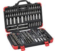 Vigor V2461N Socket Spanner Set I 172 Pieces with Reversible Ratchet and Extensions, Various Bits and Socket Spanner I Extensive Nut Box Set for Manual Operation