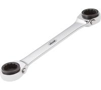 Vigor V2705 Double Ratcheting Box-End Wrench, 220 mm