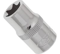 ViGOR V2722N Torx Socket Spanner Insert E10 1/4 Inch (6.3 mm) Square Drive E Profile 25 mm Length Tool for Precise Work