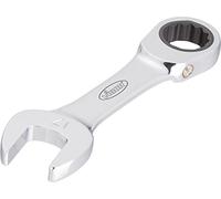 Vigor V2823 Ratcheting Combination Wrench, Short Style 9 mm | SW 9, output outer profile double hexagon, outer profile hexagon, SW 9 mm, length l2 93 mm, 38 g, very short design