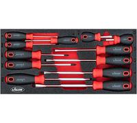 Vigor V4989 12-Piece Screwdriver Set, Reaches Studs in Difficult Work Areas