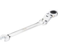 Vigor V6752-9 Ratchet Ring Spanner (Double Joint with Fine Toothed Ratchet Mechanism on The Ring Side) Silver