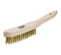 Vigor V6809-4 Wire Brush Beech Wood 4-Row Steel Bristles 0.30 mm